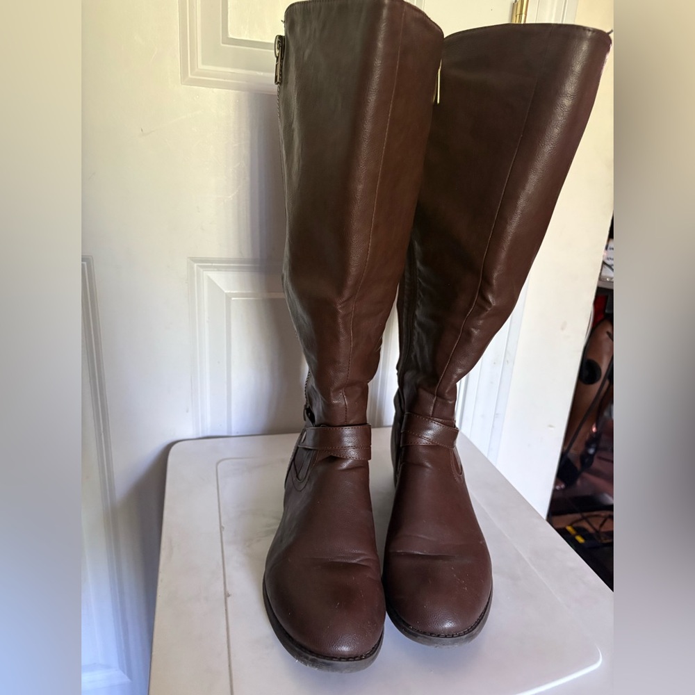 Lane Bryant Brown Over the Knee Boots Classic Design